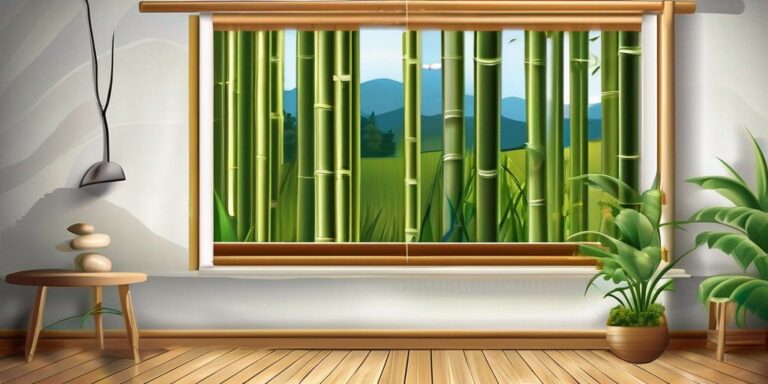 Natürliches Ambiente: Bambusrollo für stilvolle Fensterdekoration