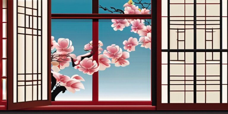 Japanische Vorhänge: Stilvolle Fensterdekoration im japanischen Stil