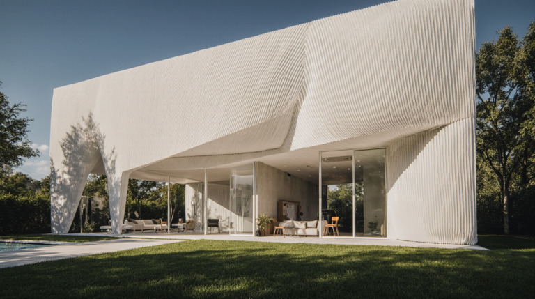 Innovative Textilarchitektur für moderne Wohnträume