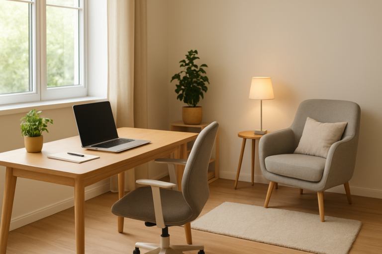 Optimale Arbeitsbedingungen im Home Office: Zonen für Wohlbefinden und Produktivität